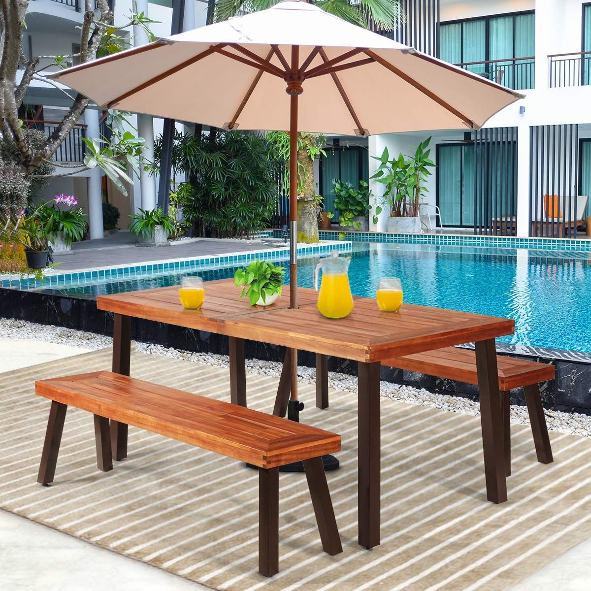 Outdoor Dining Bench